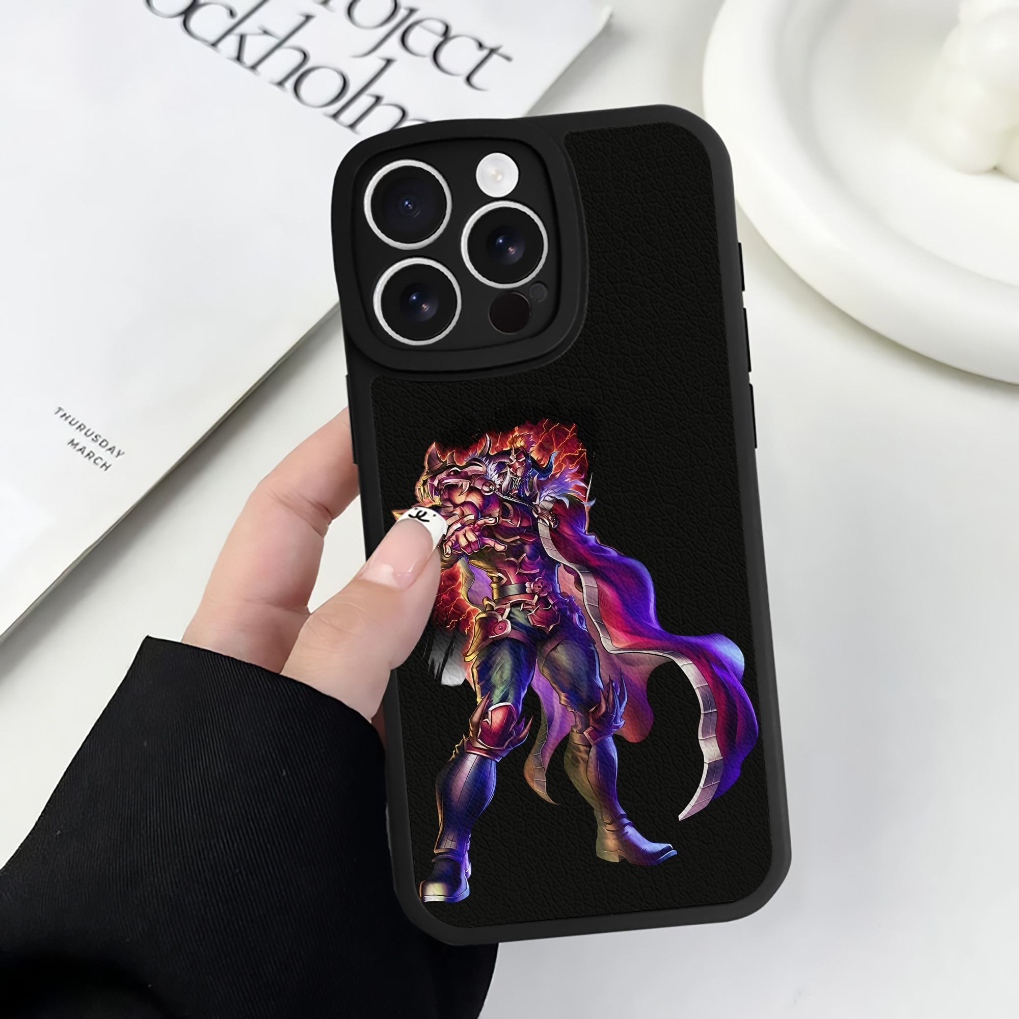 （画像用） 北斗の拳 Fist of the North Star 【iPhone 16シリーズ対応】シリコンスマホケース（レザー調） 材質：シリコン